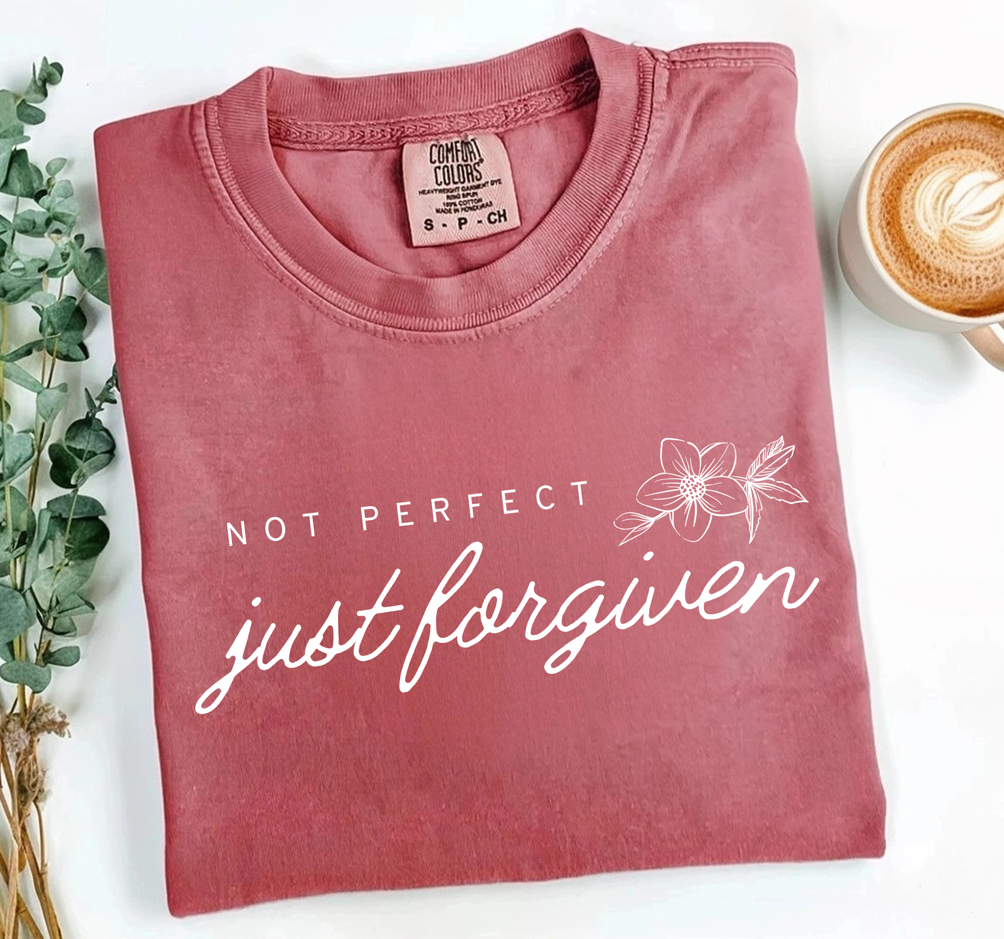 Forgiven Christian Faith Comfort Colors® - Adult & Kids T-Shirts, Sweatshirts & Hoodies apparel design preview 1