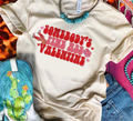 Somebody's Fine Ass Valentines- Cream - Adult & Kids T-Shirts, Sweatshirts & Hoodies apparel design preview 1