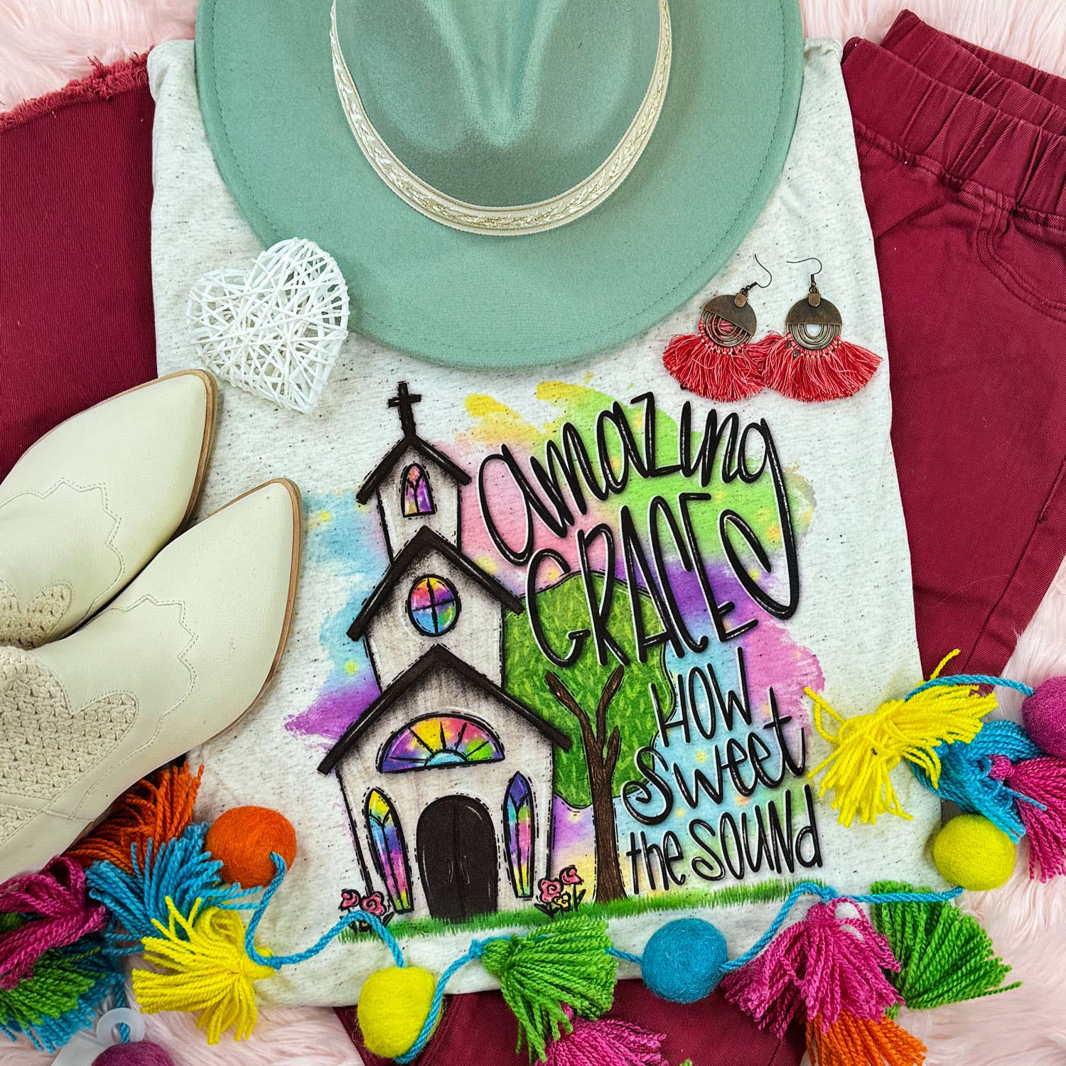 Amazing Grace How Sweet the Sound Oatmeal Everyday - Adult & Kids T-Shirts, Sweatshirts & Hoodies apparel design preview 1