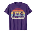 Peace Love Happiness T-Shirt - Novelty Apparel Unisex - T-Shirt, Sweatshirt, Hoodie