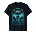 Sunset Lake Vibes Summer Vacation T-Shirt - Aesthetic Graphic Men Women - T-Shirt, Sweatshirt, Hoodie