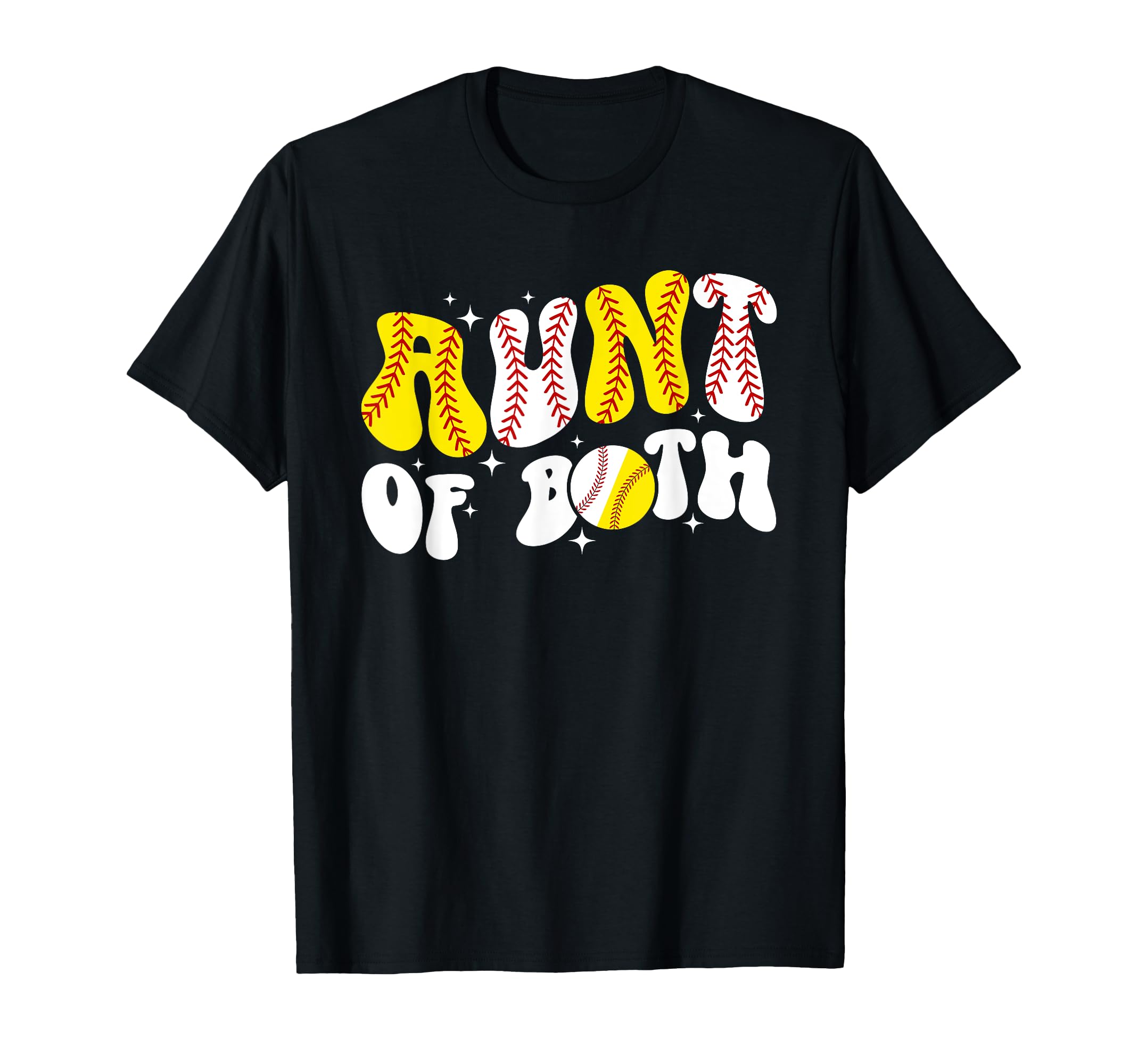 Aunt Both Groovy Baseball Softball Aunt T-Shirt - Streetwear Style Unisex - T-Shirt, Sweatshirt, Hoodie