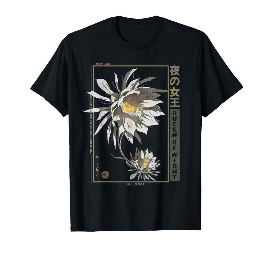 Anime Moon Flower Japanese Vaporwave Anime T-Shirt - Trendy Graphic Unisex - T-Shirt, Sweatshirt, Hoodie