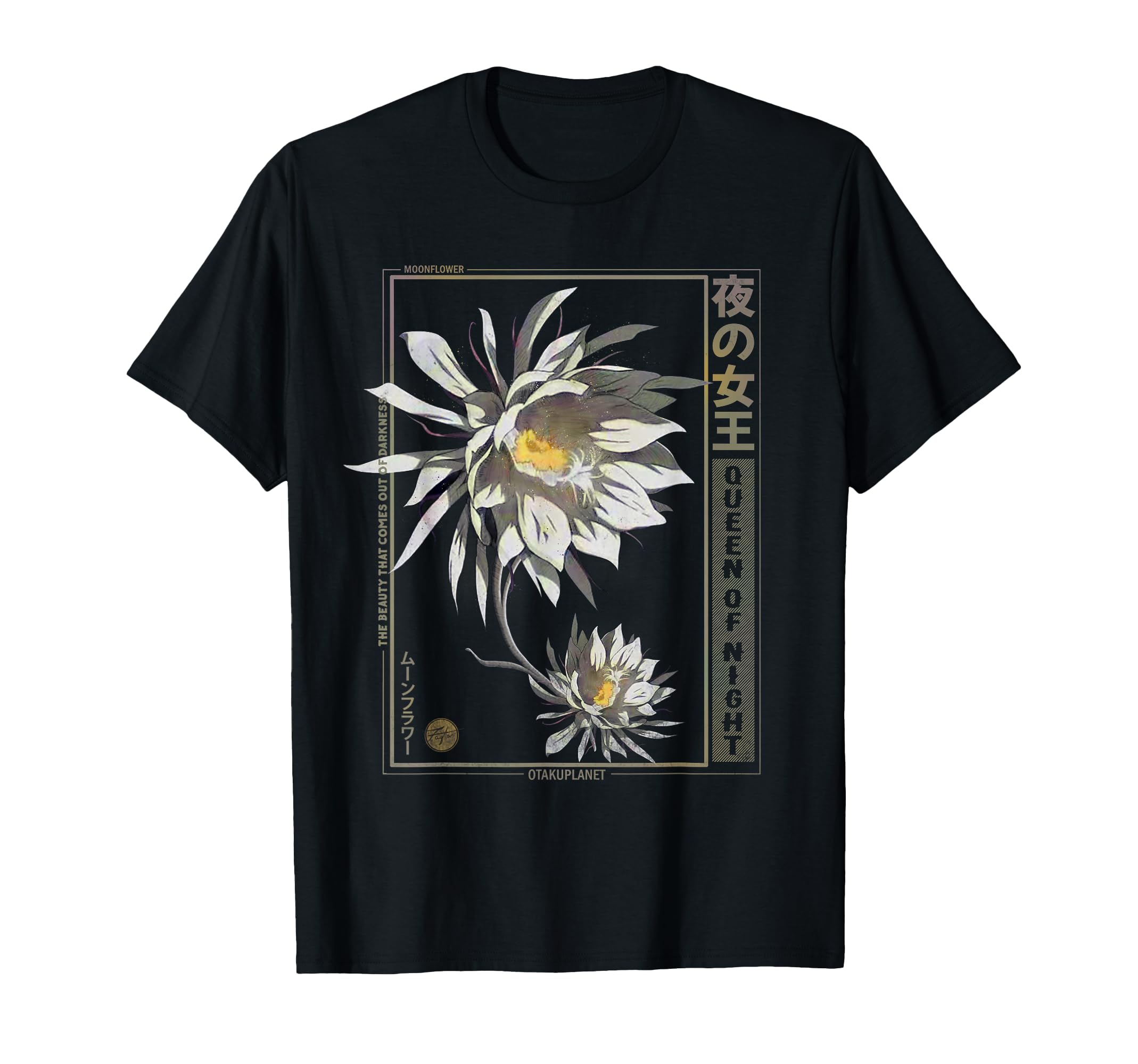 Anime Moon Flower Japanese Vaporwave Anime T-Shirt - Trendy Graphic Unisex - T-Shirt, Sweatshirt, Hoodie