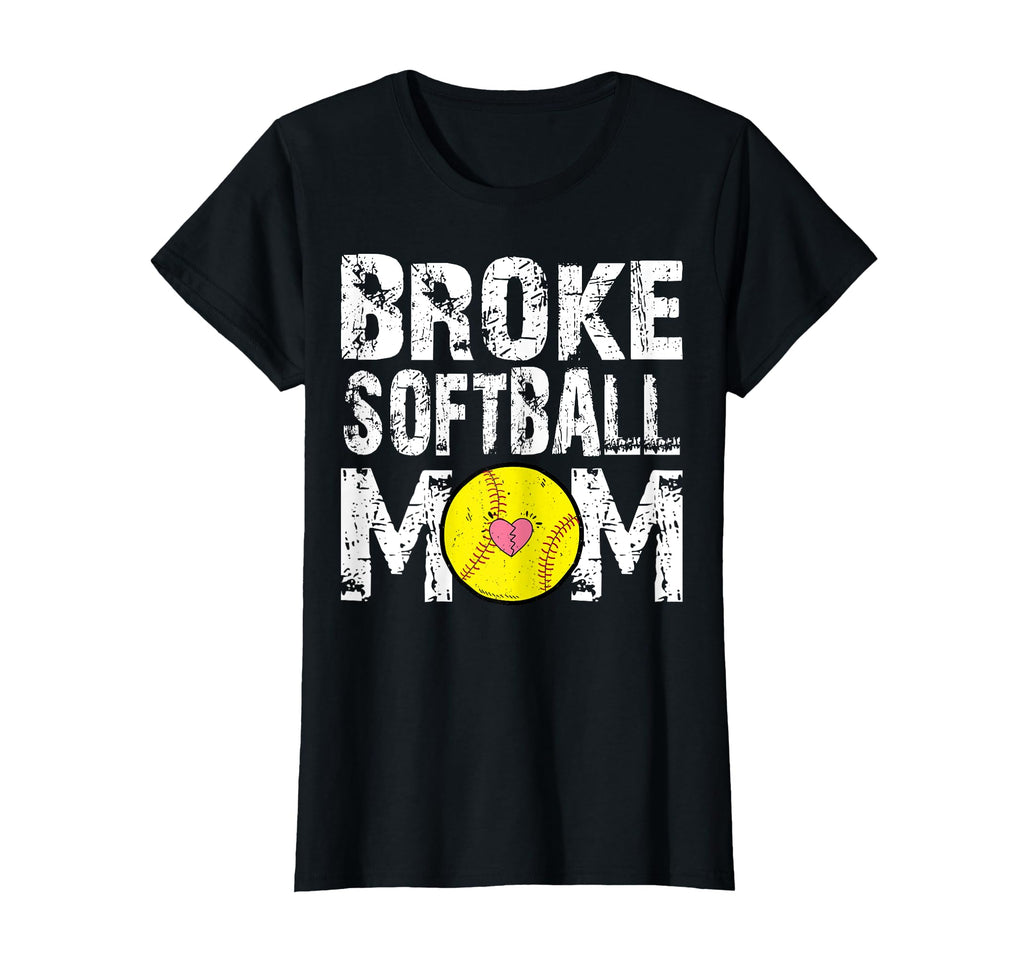 Broke Softball Mom Softball Player T-Shirt - Graphic Print for Adults - T-Shirt, Sweatshirt, Hoodie