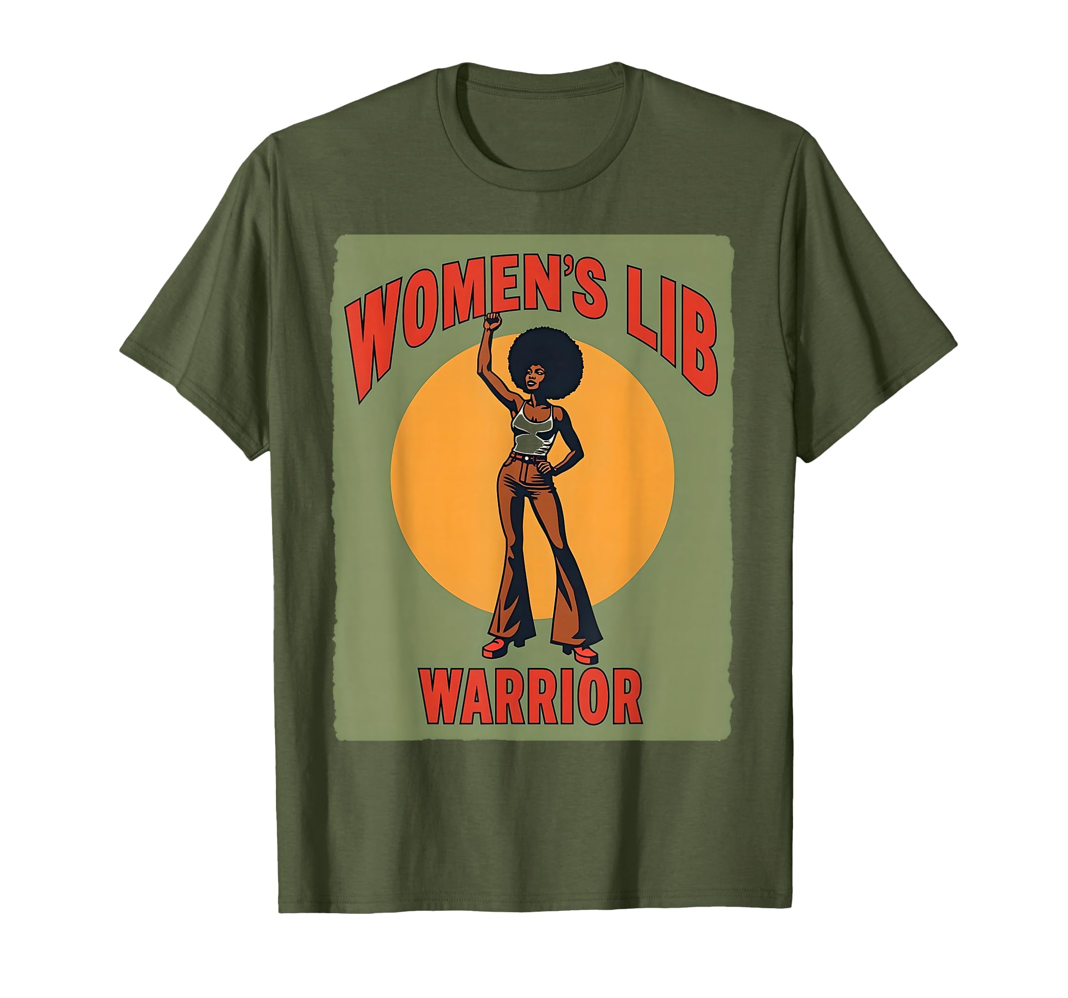 Womens Lib Warrior 70S Feminist T-Shirt - Fun Novelty Design Unisex - T-Shirt, Sweatshirt, Hoodie