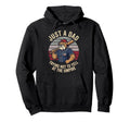 Just Dad Trying Not To Yell Hoodie - Casual Everyday Wear Men Women - T-Shirt, Sweatshirt, Hoodie