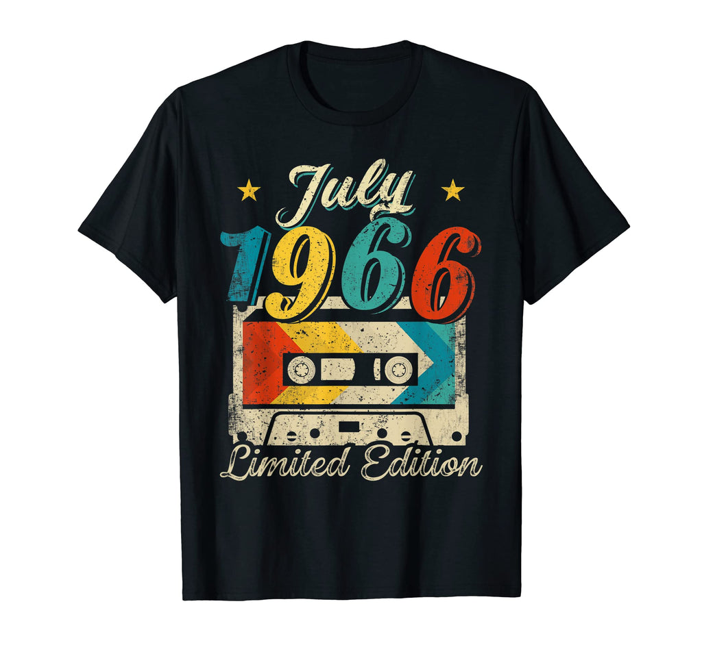 Born July 1966 Birthday Cassette Tape T-Shirt - Unique Graphic Men Women - T-Shirt, Sweatshirt, Hoodie