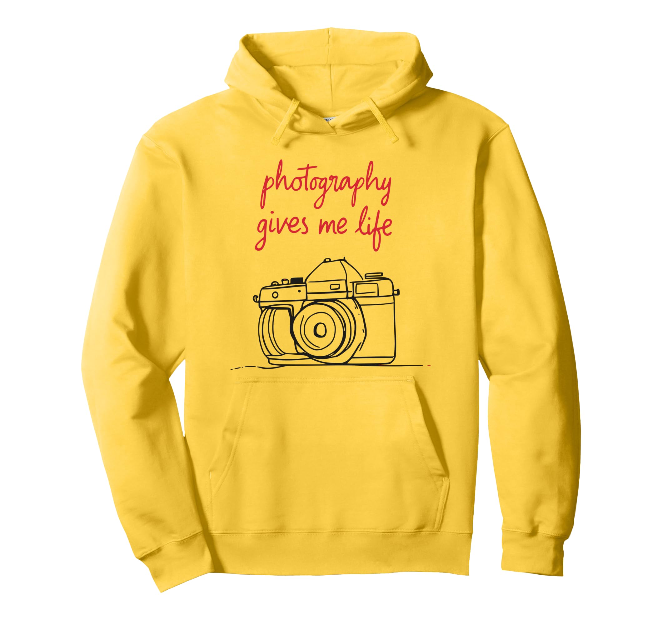 Photography Gives Me Life Camera Art Hoodie - Aesthetic Graphic for Adults - T-Shirt, Sweatshirt, Hoodie