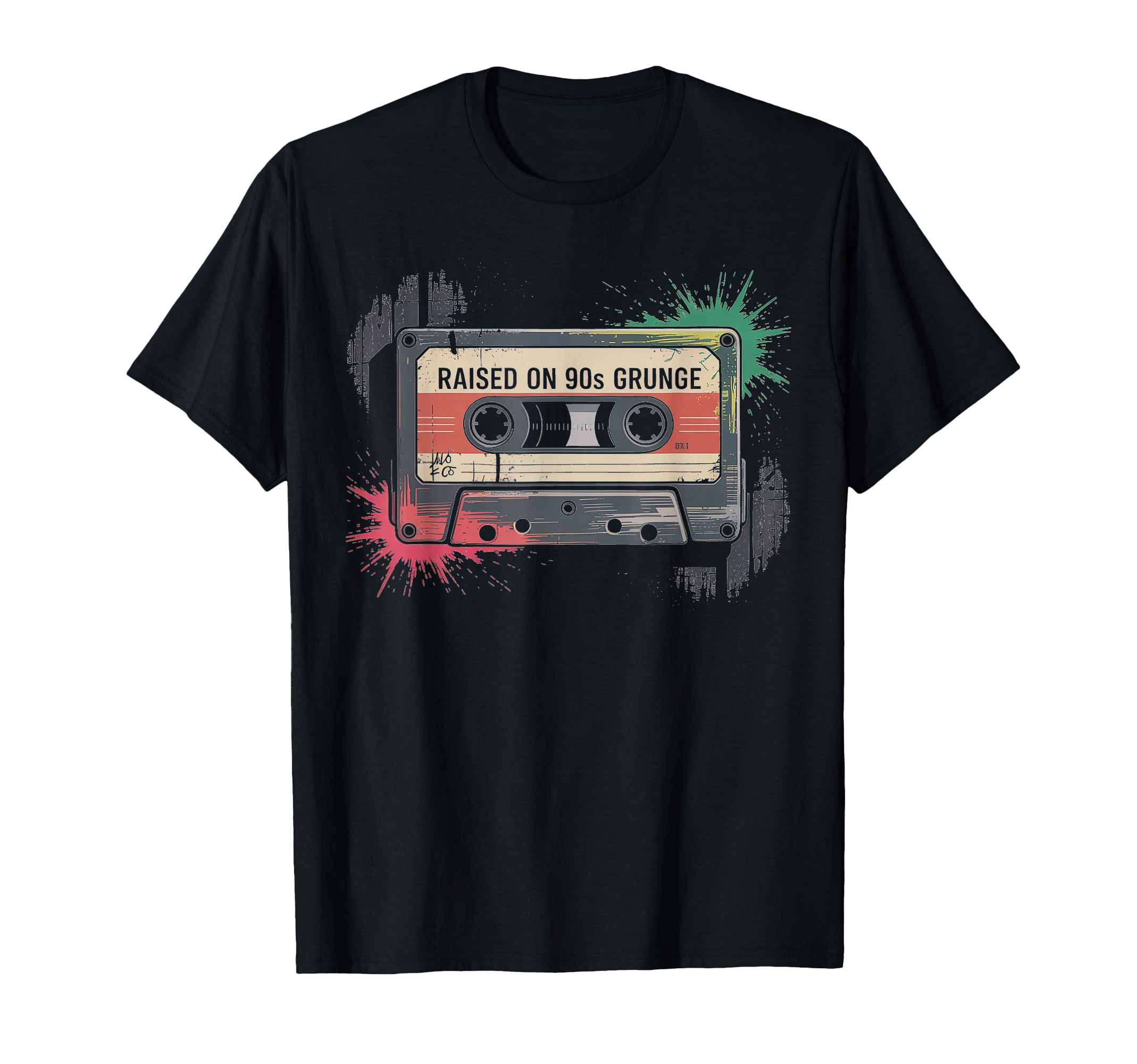 Raised 90S Grunge Music T-Shirt - Fun Novelty Design Unisex - T-Shirt, Sweatshirt, Hoodie
