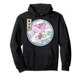Surfing Wine Glass Japan Waves Kawaii Hoodie - Aesthetic Graphic Men Women - T-Shirt, Sweatshirt, Hoodie