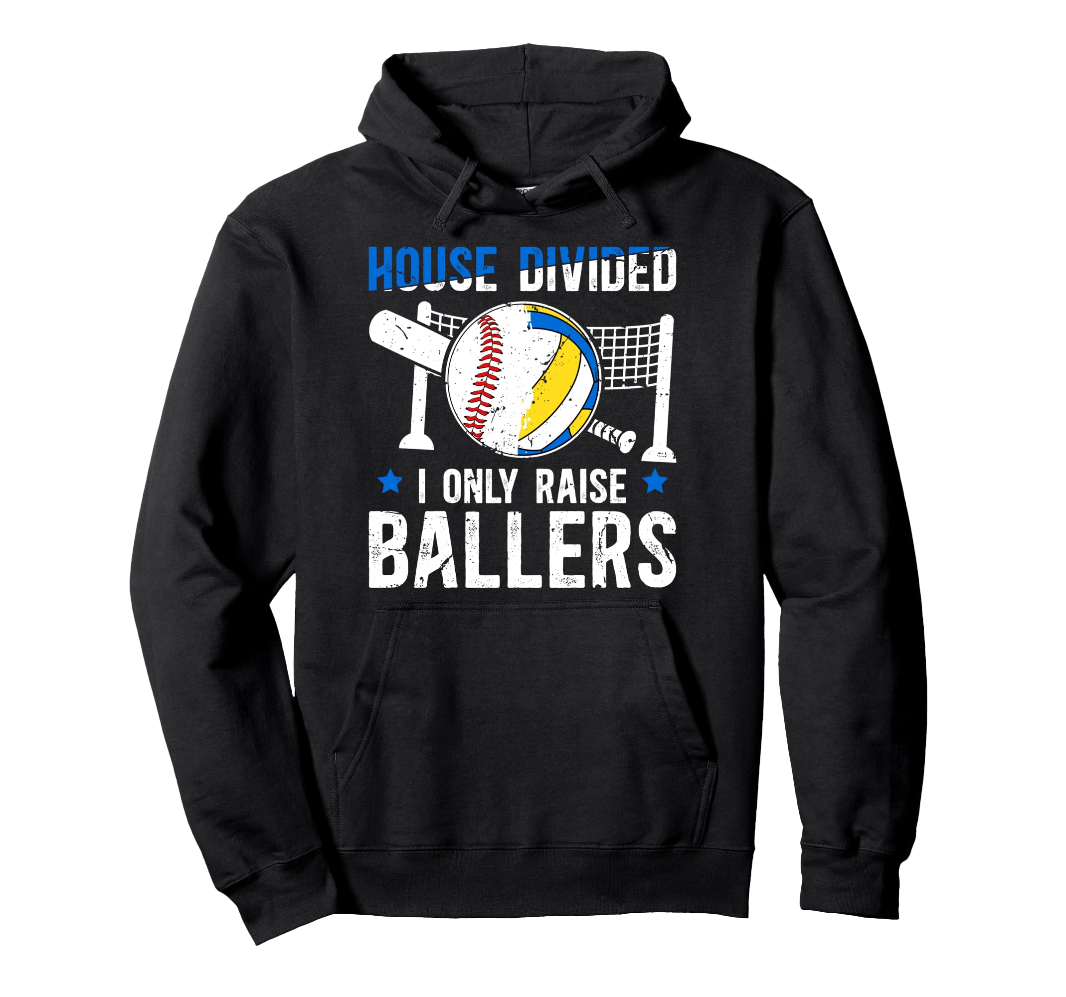 House Divided I Only Raise Ballers Hoodie - Aesthetic Graphic Unisex - T-Shirt, Sweatshirt, Hoodie