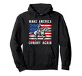 Western Country Usa Flag Makes America Hoodie - Graphic Print Unisex - T-Shirt, Sweatshirt, Hoodie