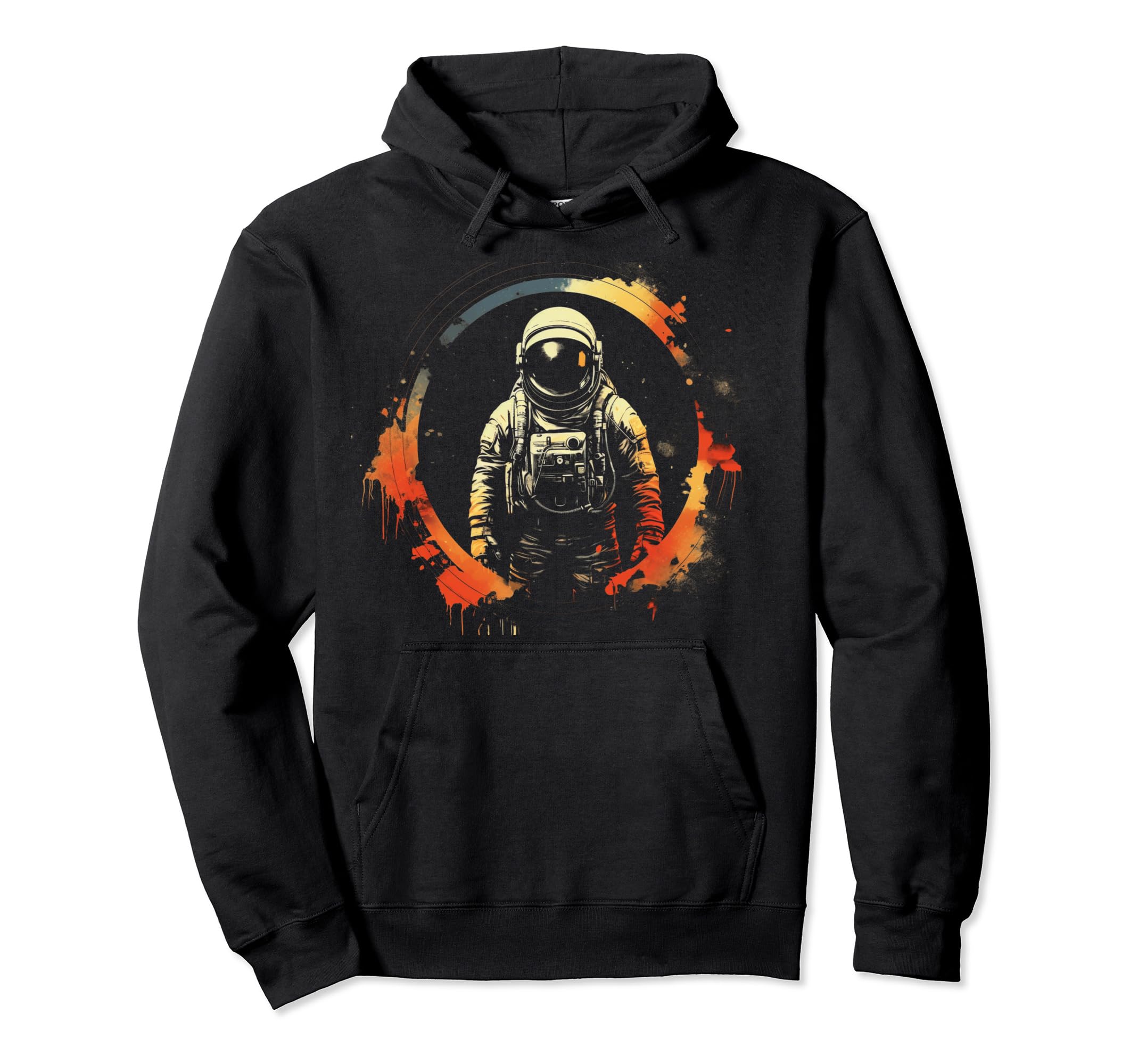 Astronaut Distressed 90S Space Hoodie - Aesthetic Graphic for Adults - T-Shirt, Sweatshirt, Hoodie