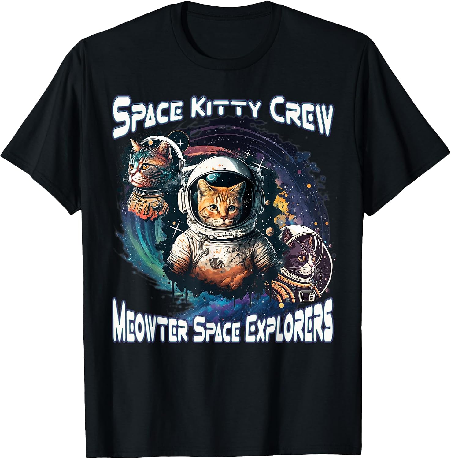 Galaxy Cat Kids Aesthetic Kitty In Space Merch - Adult & Kids T-Shirts, Sweatshirts & Hoodies apparel design preview 1