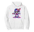 4Th July Funny Baseball Ice Cream Drip Hoodie - Streetwear Style Unisex - T-Shirt, Sweatshirt, Hoodie
