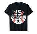 15 Years Being Awesome Baseball 15Th T-Shirt - Aesthetic Graphic Unisex - T-Shirt, Sweatshirt, Hoodie