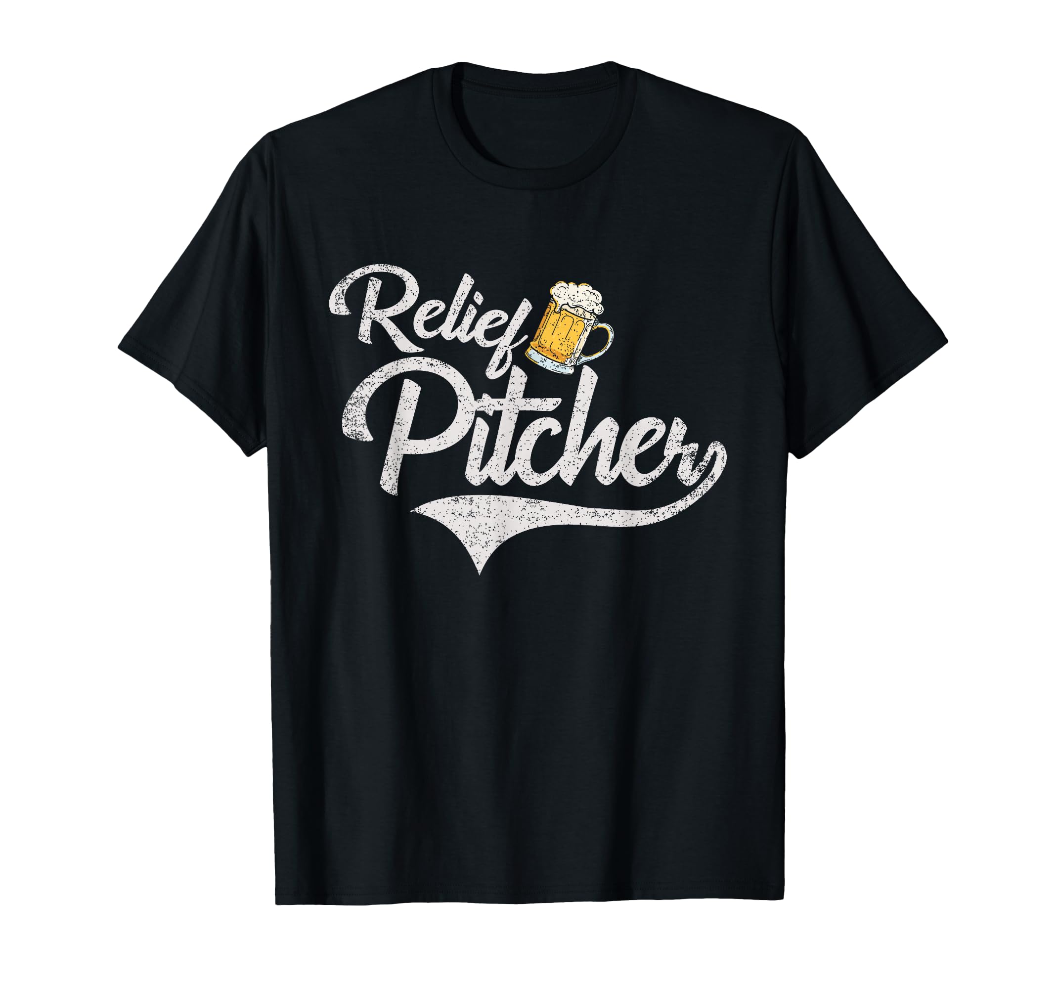 Relief Pitcher Beer And Baseball Funny T-Shirt - Novelty Apparel for Adults - T-Shirt, Sweatshirt, Hoodie