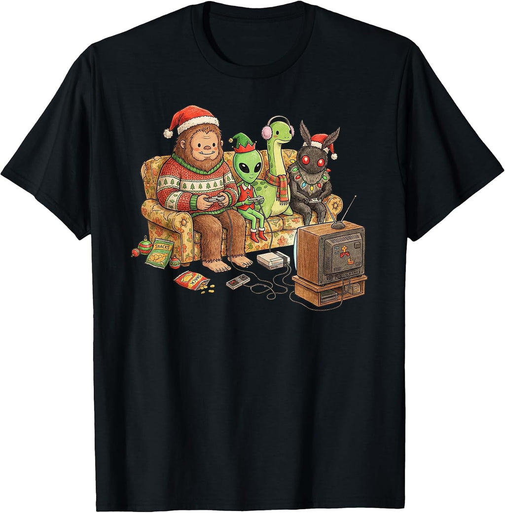 Christmas Gaming Party Matching Outfit - Adult & Kids T-Shirts, Sweatshirts & Hoodies apparel design preview 1
