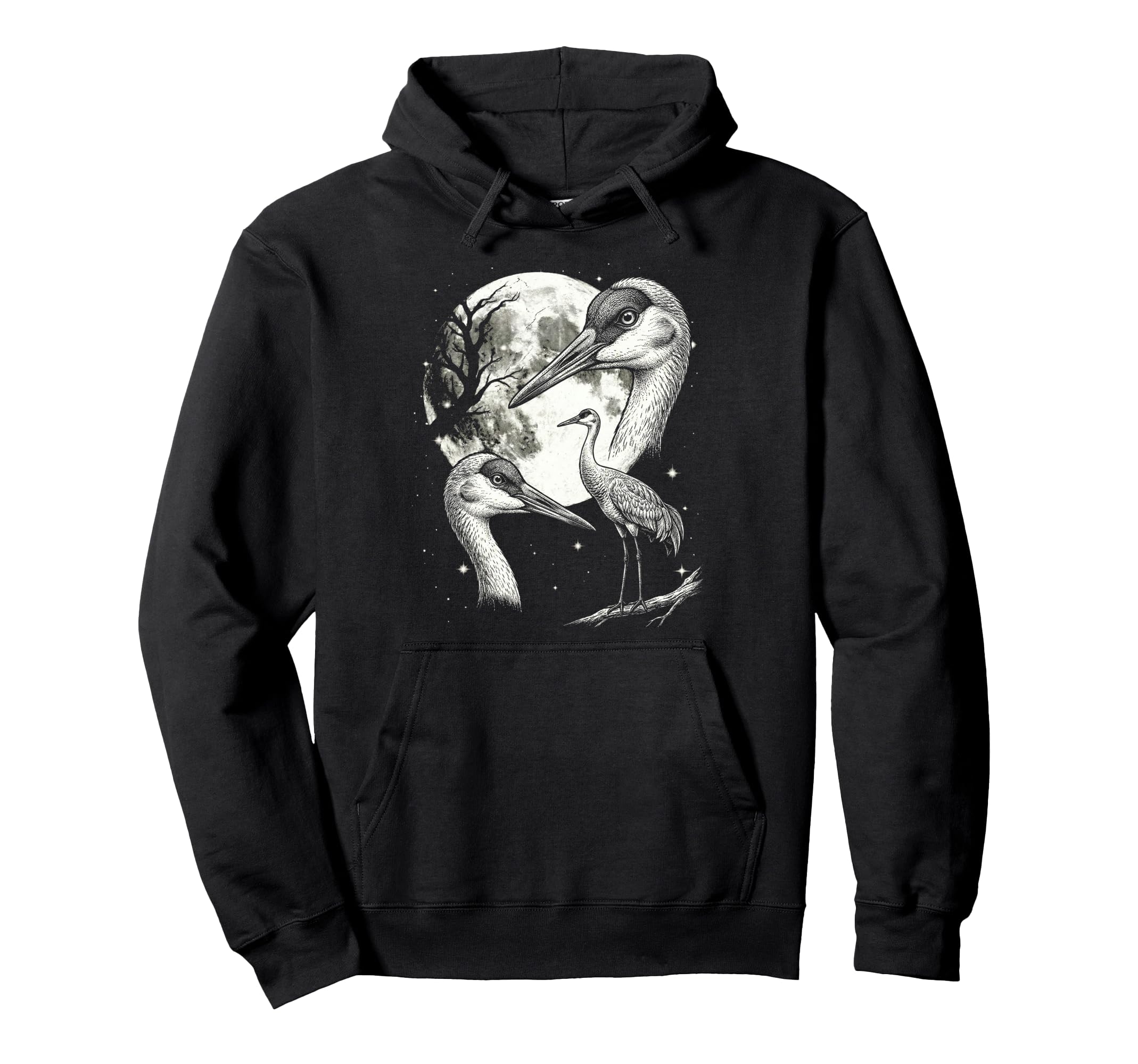 Crane Bird 90S Aesthetic Y2K Crane Hoodie - Minimalist Print Men Women - T-Shirt, Sweatshirt, Hoodie