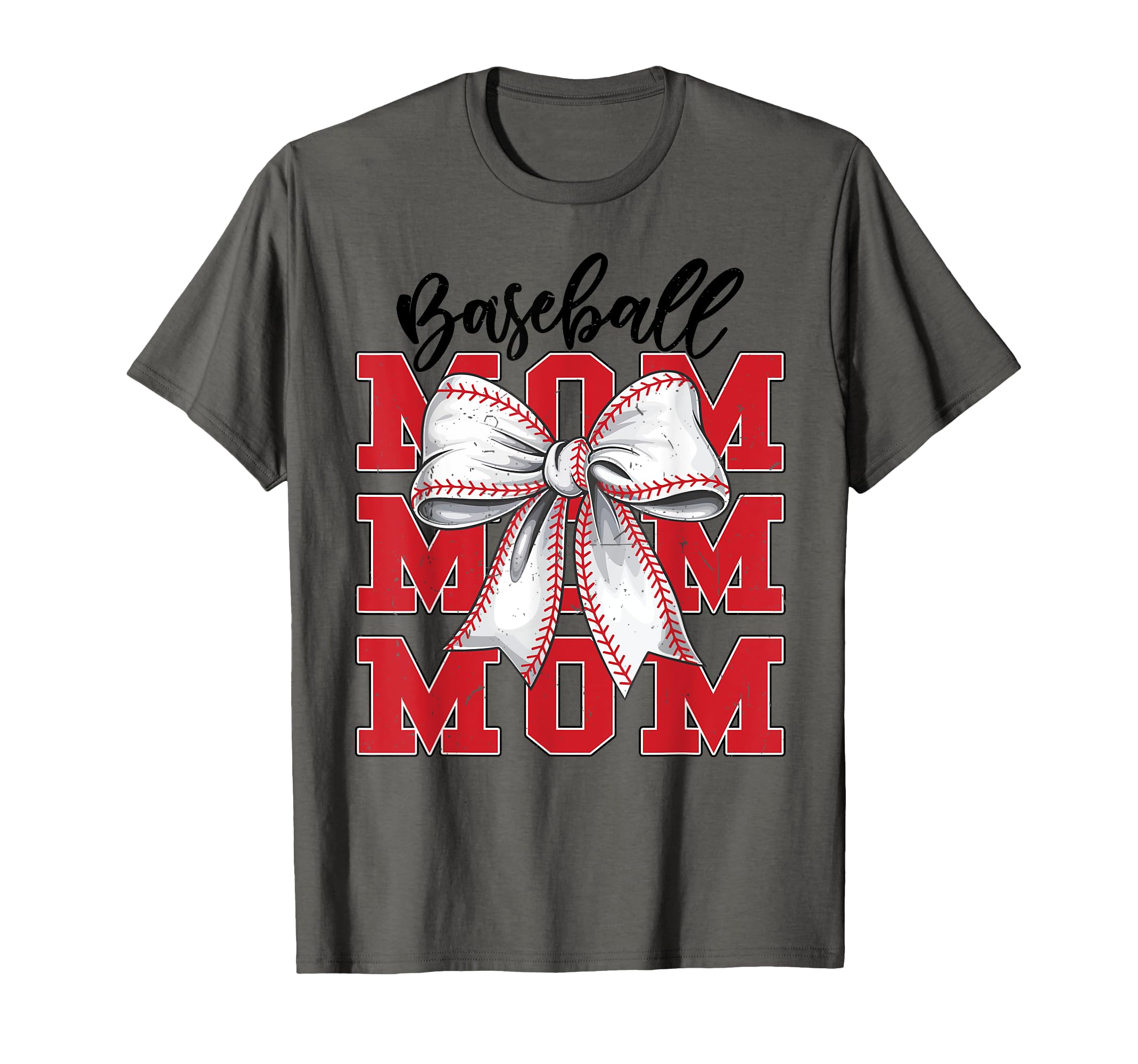 Game Day Baseball Mom Coquette Bow T-Shirt - Trendy Graphic Men Women - T-Shirt, Sweatshirt, Hoodie