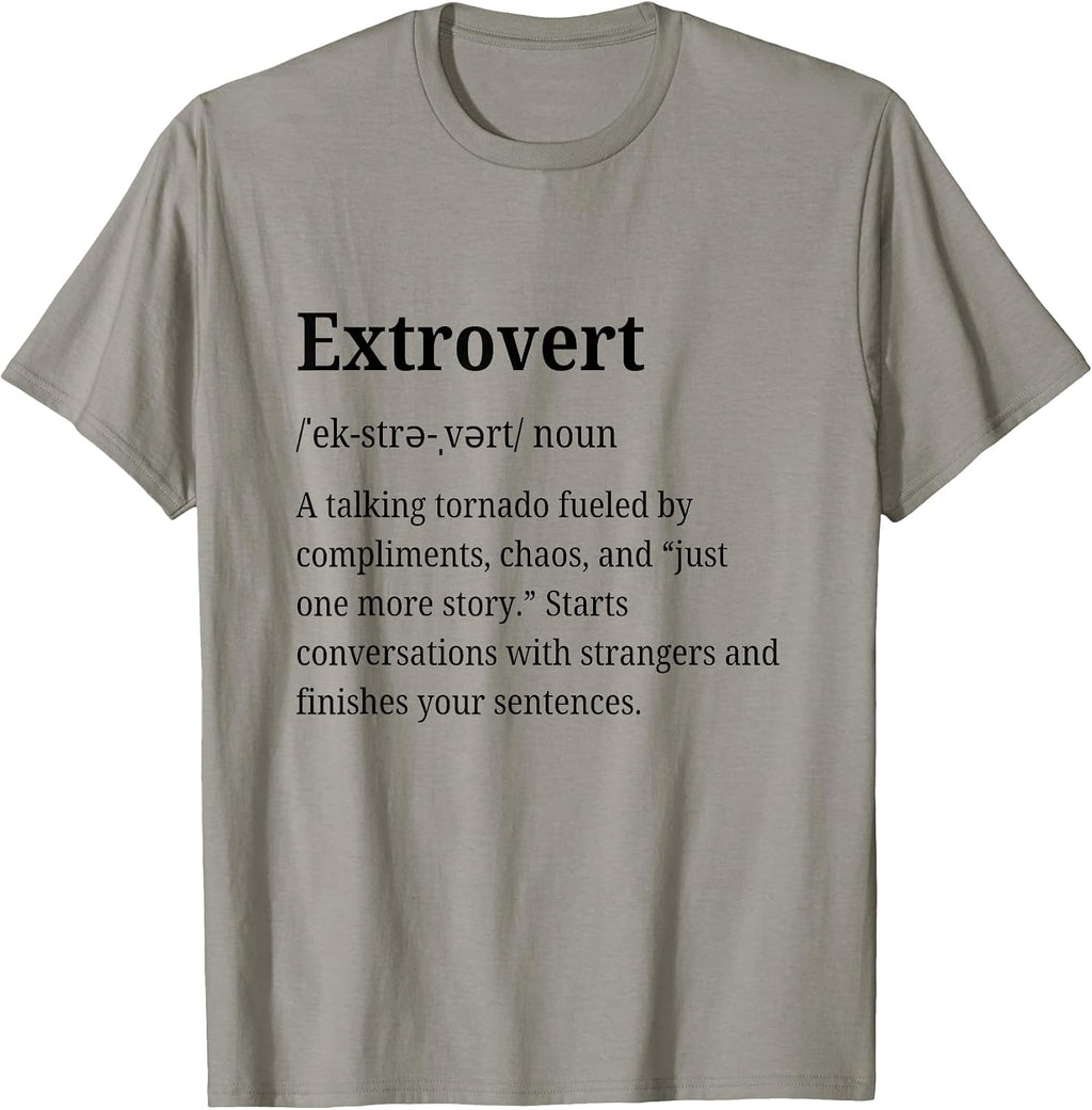 Extrovert Joke Dictionary Club - Adult & Kids T-Shirts, Sweatshirts & Hoodies apparel design preview 1