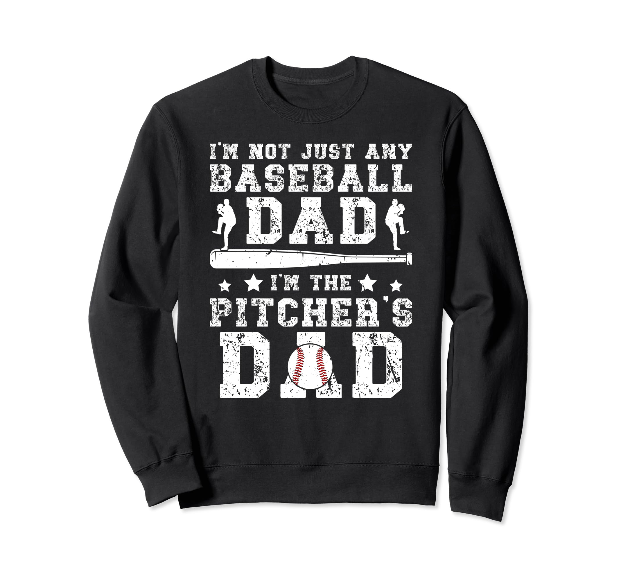 Im Baseball Pitcher Dad Baseball Sweatshirt - Graphic Print for Adults - T-Shirt, Sweatshirt, Hoodie