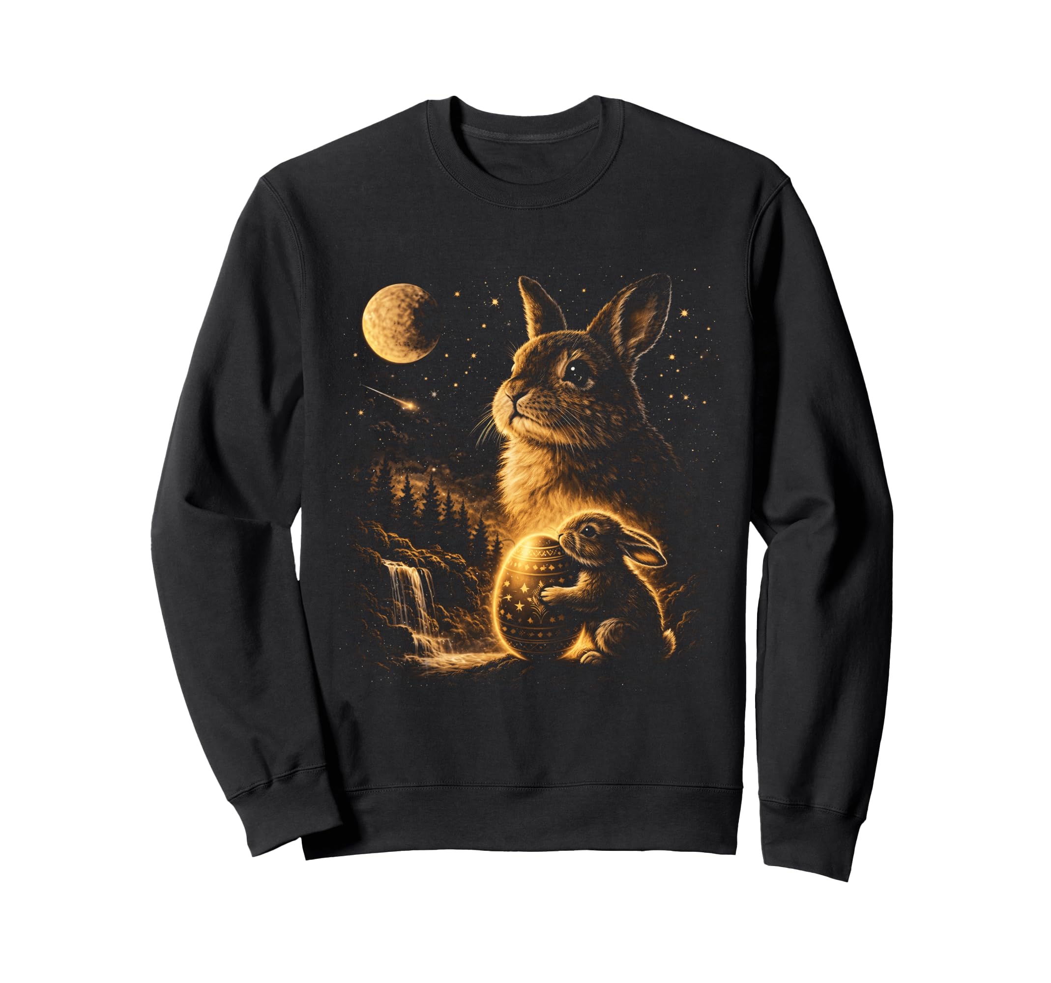 Bunny Howling To Moon Meme 90S Animal Sweatshirt - Trendy Graphic Unisex - T-Shirt, Sweatshirt, Hoodie