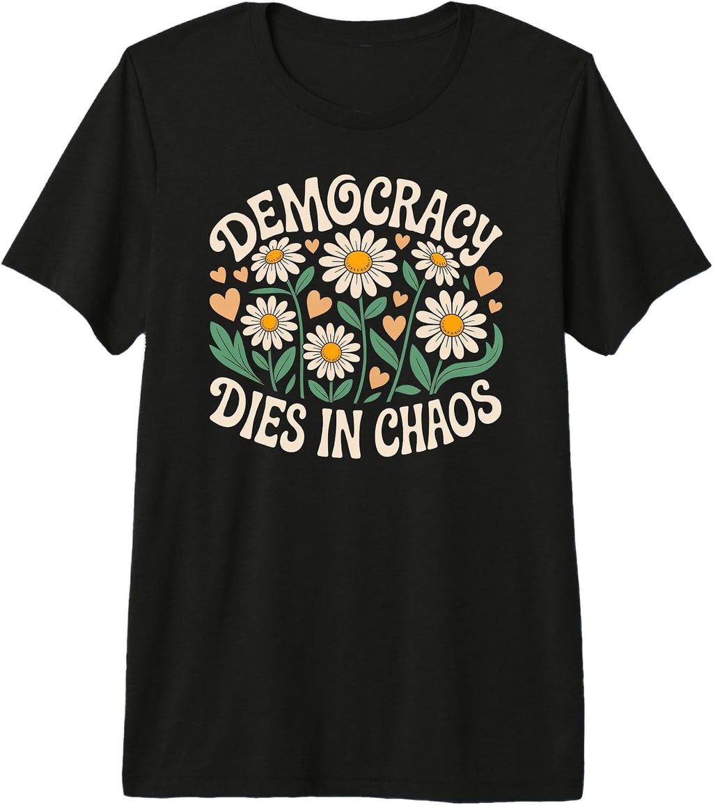 Floral Protect the Democracy Apparel Merch - Adult & Kids T-Shirts, Sweatshirts & Hoodies apparel design preview 1