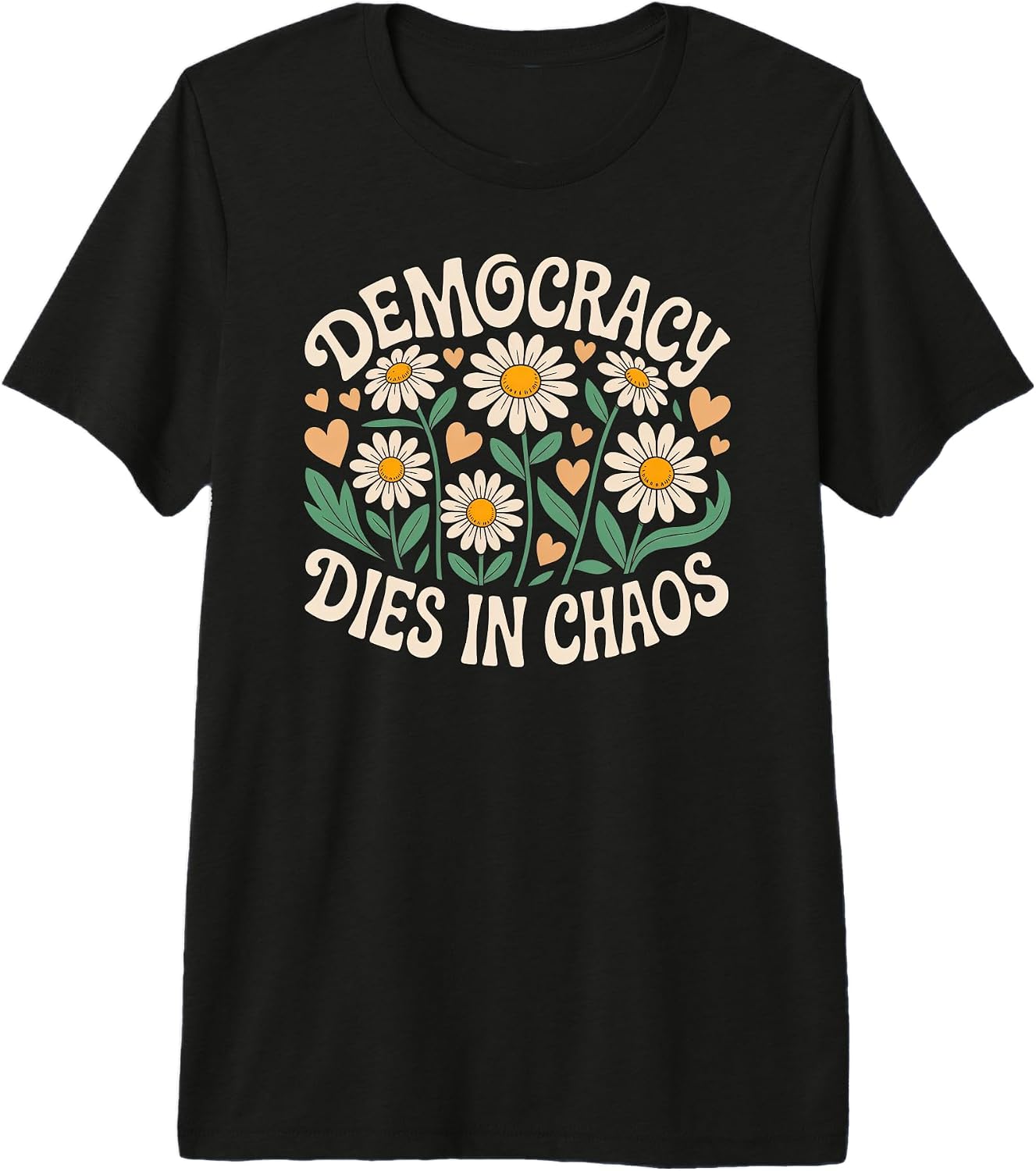 Floral Protect the Democracy Apparel Merch - Adult & Kids T-Shirts, Sweatshirts & Hoodies apparel design preview 1