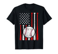 American Flag Baseball Flag Dad Mom T-Shirt - Custom Art Print Unisex - T-Shirt, Sweatshirt, Hoodie