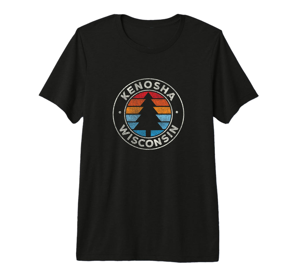 Kenosha Wisconsin Wi 70S Tri Blend T-Shirt - Novelty Apparel Unisex - T-Shirt, Sweatshirt, Hoodie