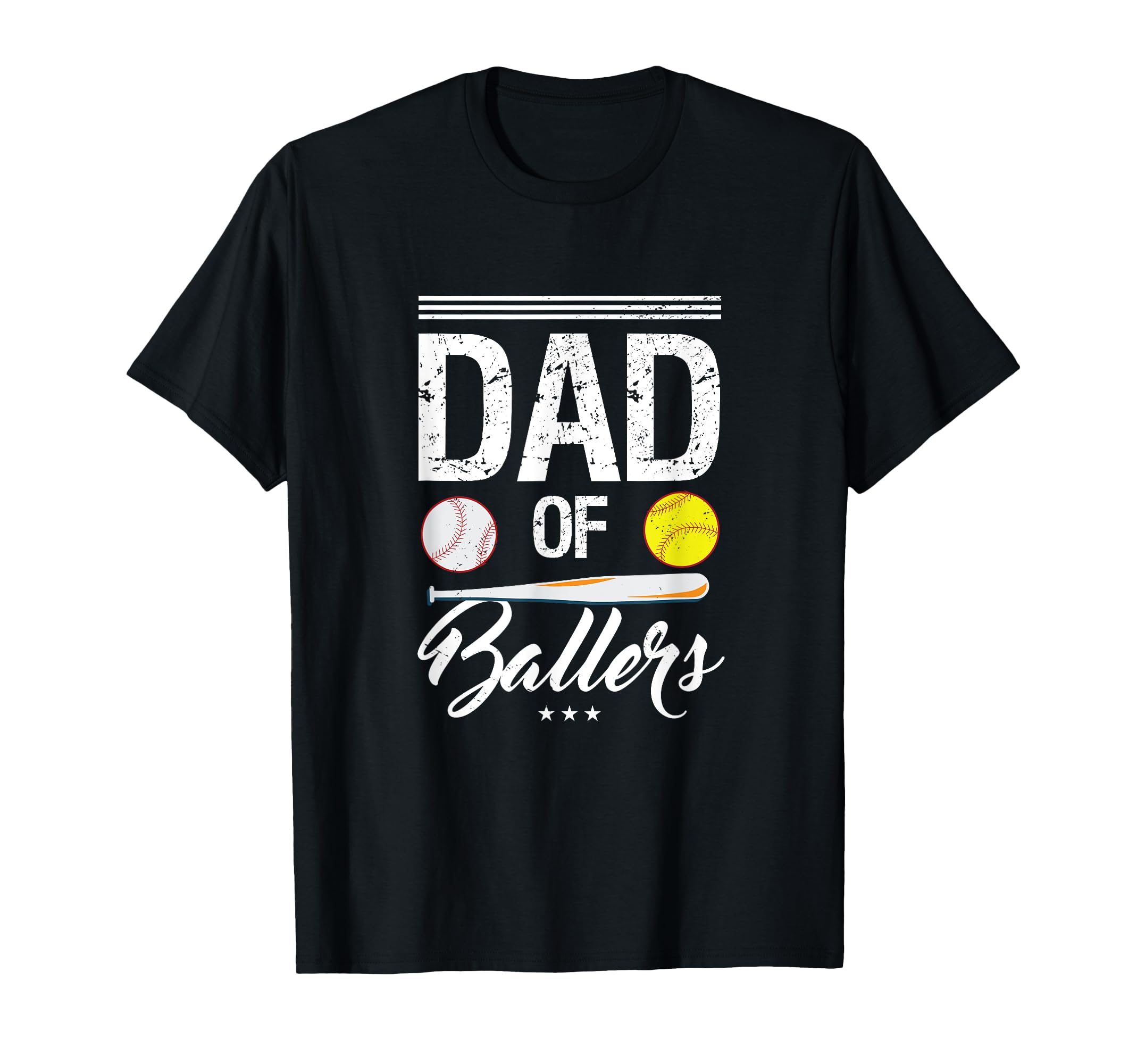 Dad Ballers Baseball Dad Sofball Player T-Shirt - Fun Novelty Design Unisex - T-Shirt, Sweatshirt, Hoodie