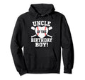 Uncle Birthday Baseball Birthday Matching Hoodie - Novelty Apparel Unisex - T-Shirt, Sweatshirt, Hoodie