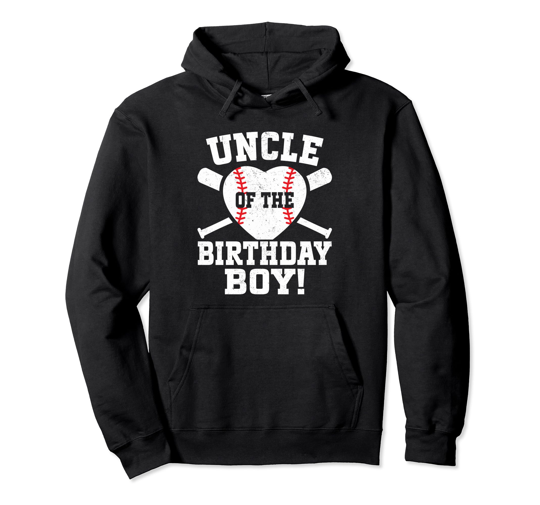 Uncle Birthday Baseball Birthday Matching Hoodie - Novelty Apparel Unisex - T-Shirt, Sweatshirt, Hoodie
