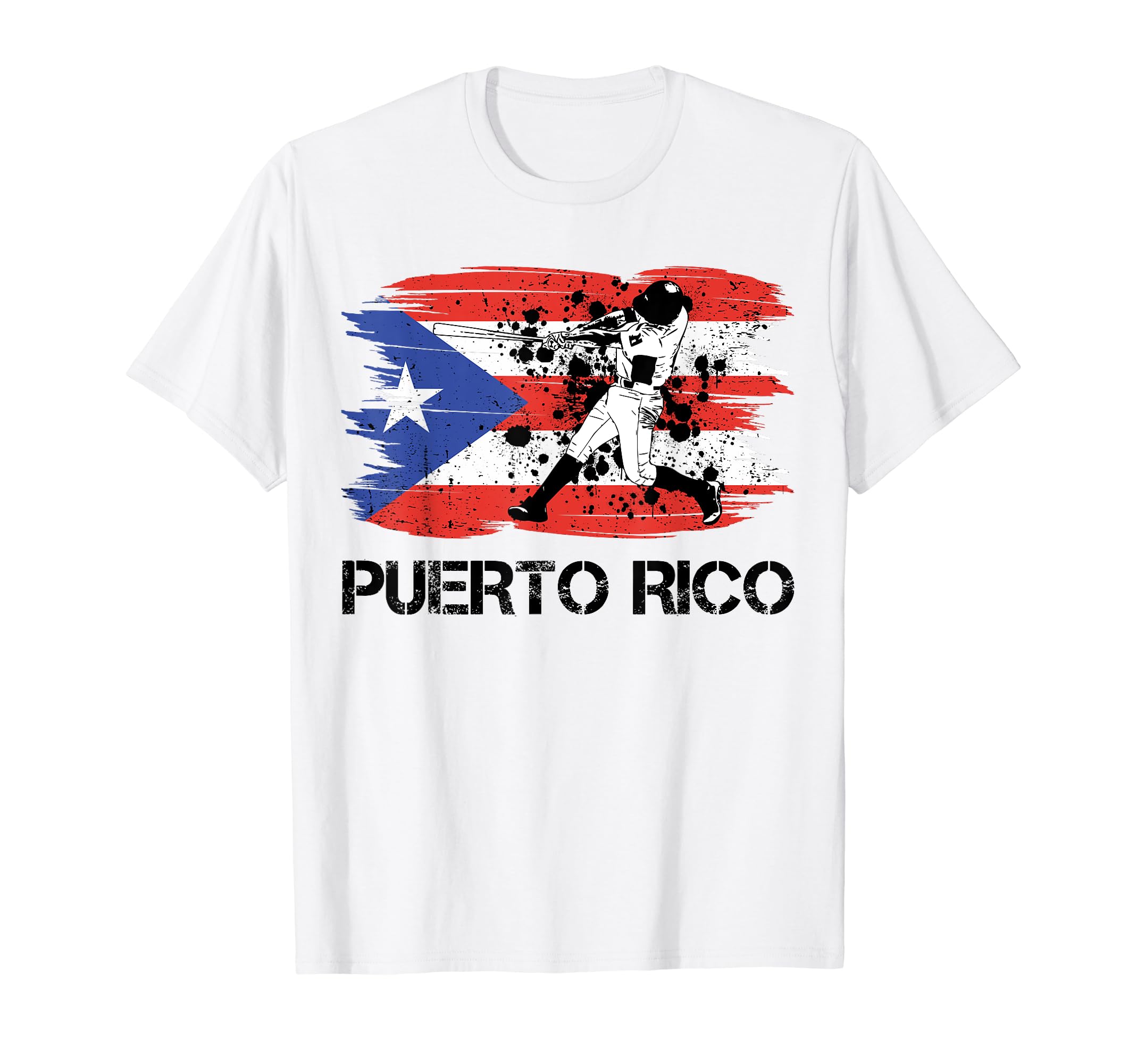 Puerto Rico Baseball Player Puerto Rican T-Shirt - Custom Art Print Unisex - T-Shirt, Sweatshirt, Hoodie