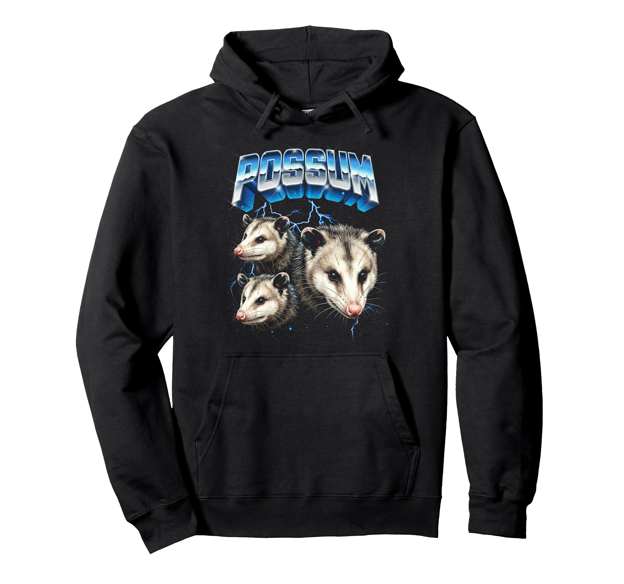 Possum 80S Funny Opossum Silly 90S Hoodie - Fun Novelty Design for Adults - T-Shirt, Sweatshirt, Hoodie