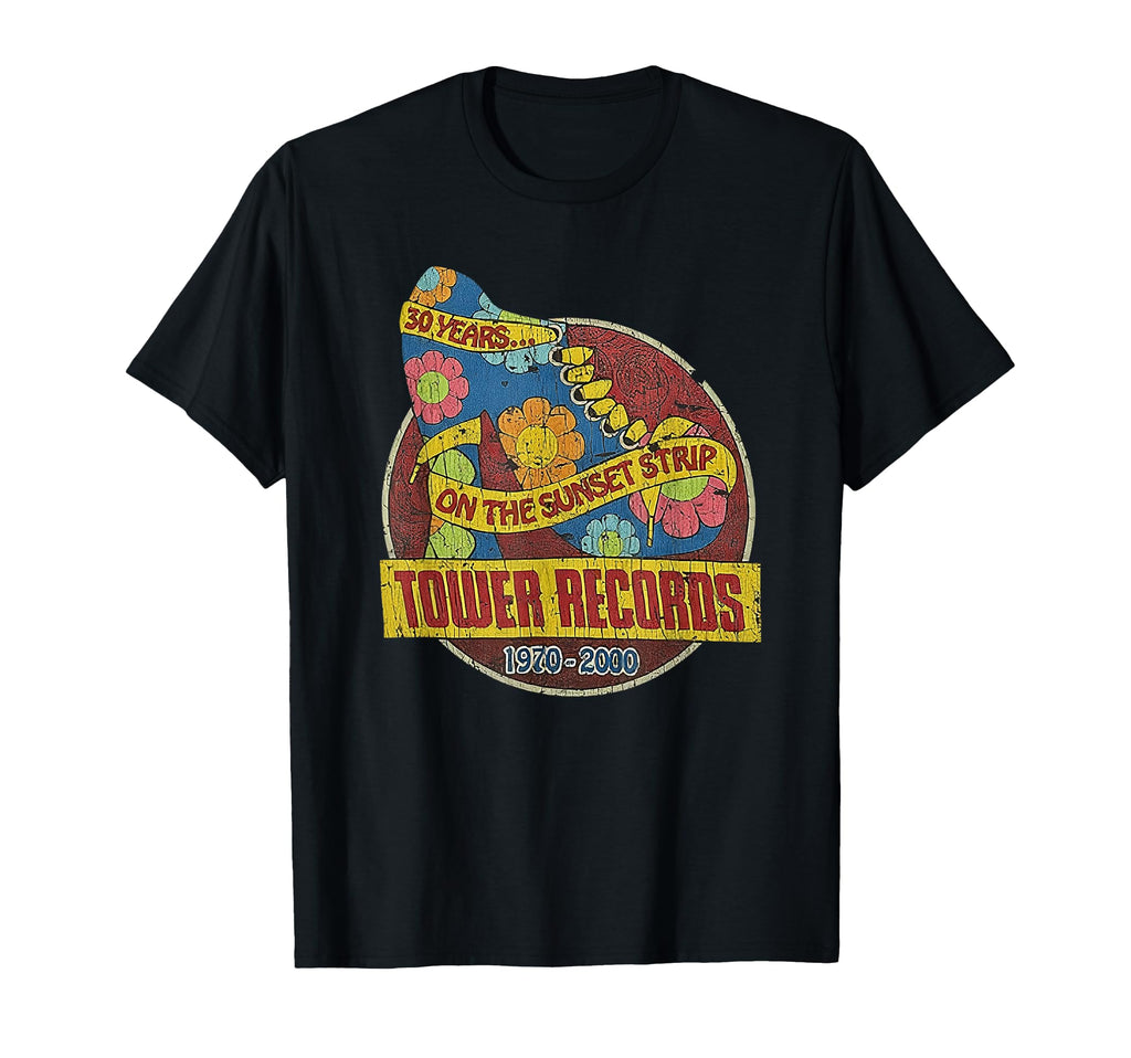 Tower Record Sunset Blvd Music T-Shirt - Aesthetic Graphic for Adults - T-Shirt, Sweatshirt, Hoodie