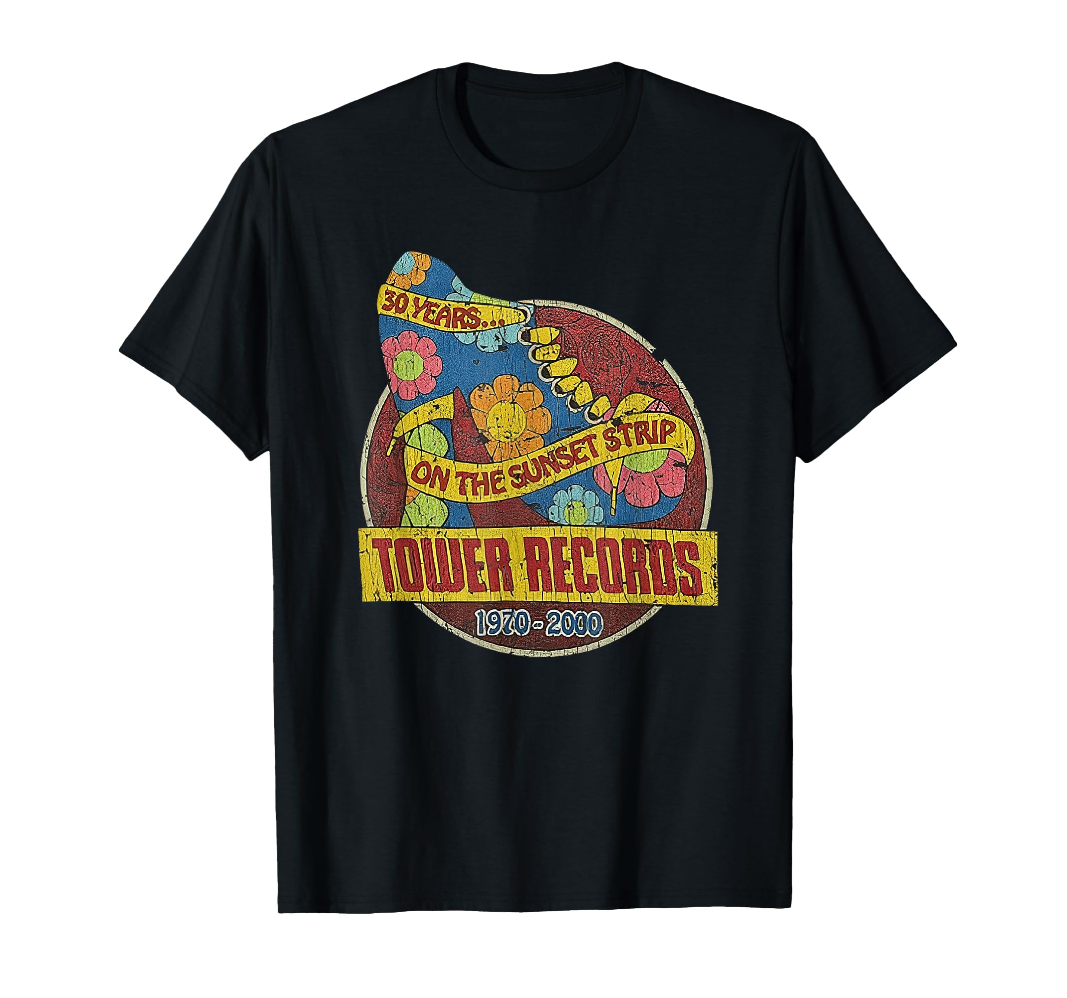 Tower Record Sunset Blvd Music T-Shirt - Aesthetic Graphic for Adults - T-Shirt, Sweatshirt, Hoodie