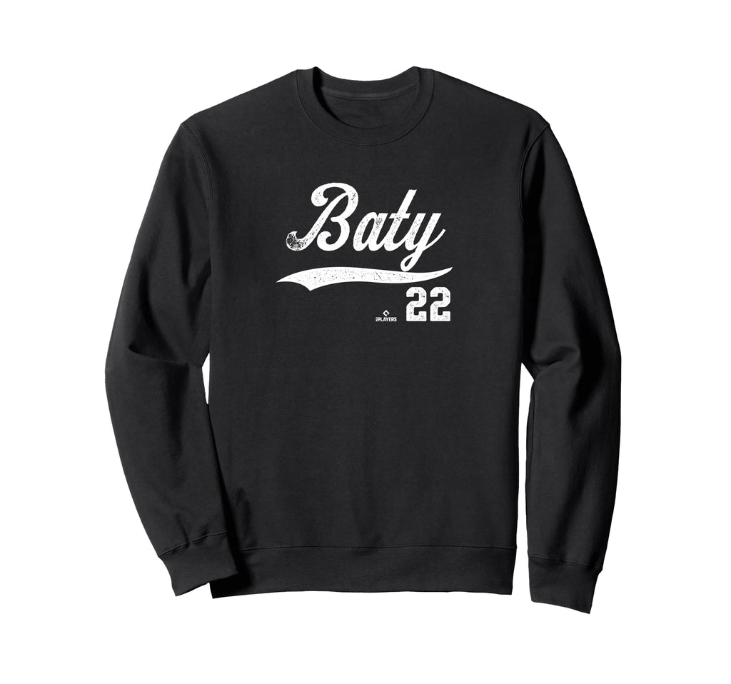 Distressed Swoosh Brett Baty New York Sweatshirt - Unique Graphic Unisex - T-Shirt, Sweatshirt, Hoodie