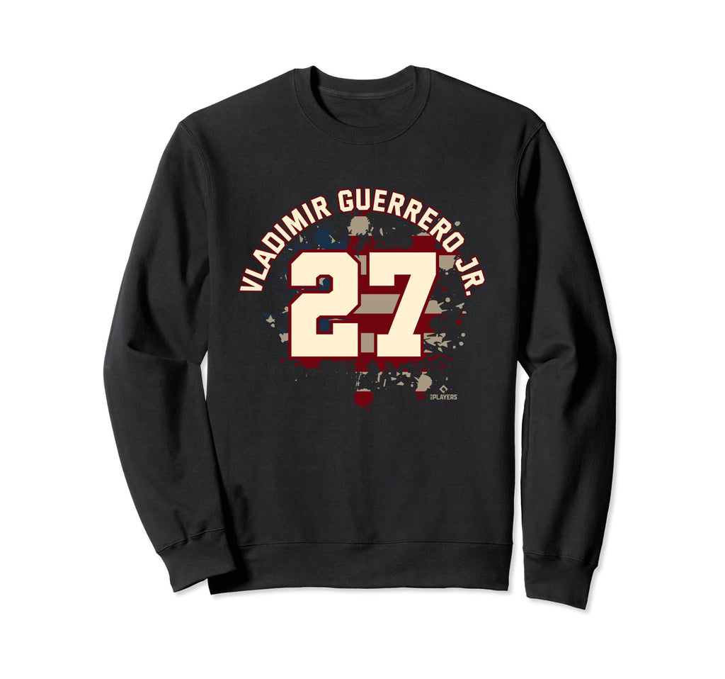 Vladimir Guerrero Jr Flag Toronto Sweatshirt - Minimalist Print for Adults - T-Shirt, Sweatshirt, Hoodie