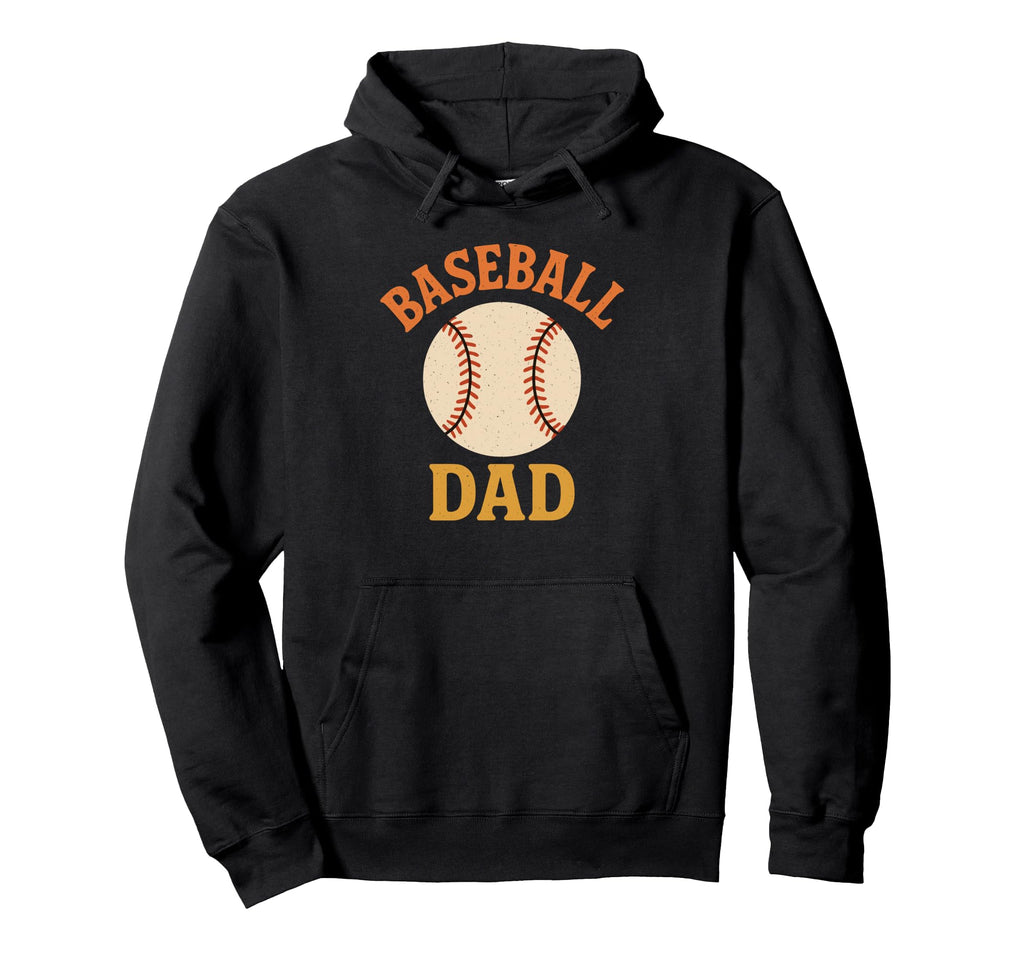 Baseball Dad Fathers Day Hoodie - Minimalist Print for Adults - T-Shirt, Sweatshirt, Hoodie