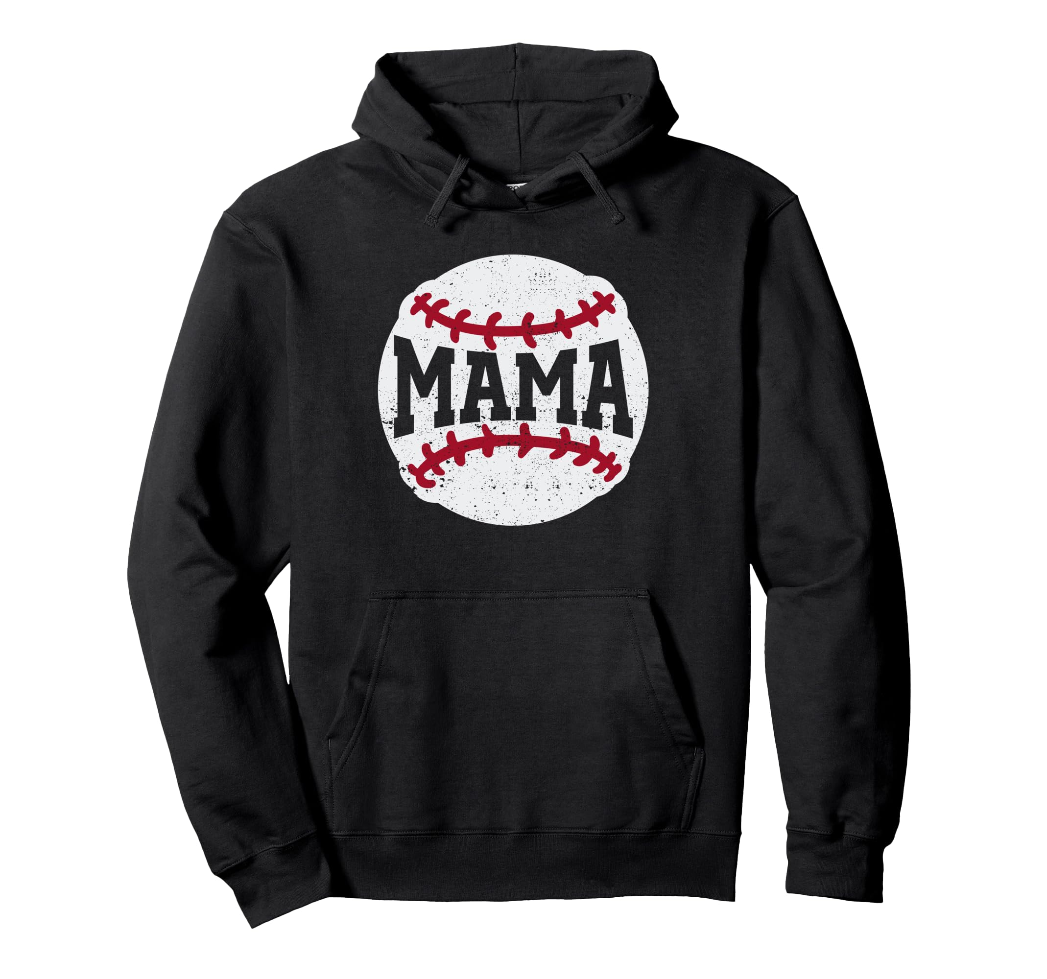 Mama Baseball Player Coach Fan Mothers Hoodie - Minimalist Print Men Women - T-Shirt, Sweatshirt, Hoodie