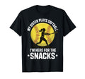 My Sister Plays Softball Im Here Snacks T-Shirt - Trendy Graphic for Adults - T-Shirt, Sweatshirt, Hoodie