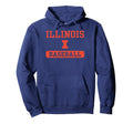 Illinois Fighting Illini Baseball Hoodie - Casual Everyday Wear for Adults - T-Shirt, Sweatshirt, Hoodie