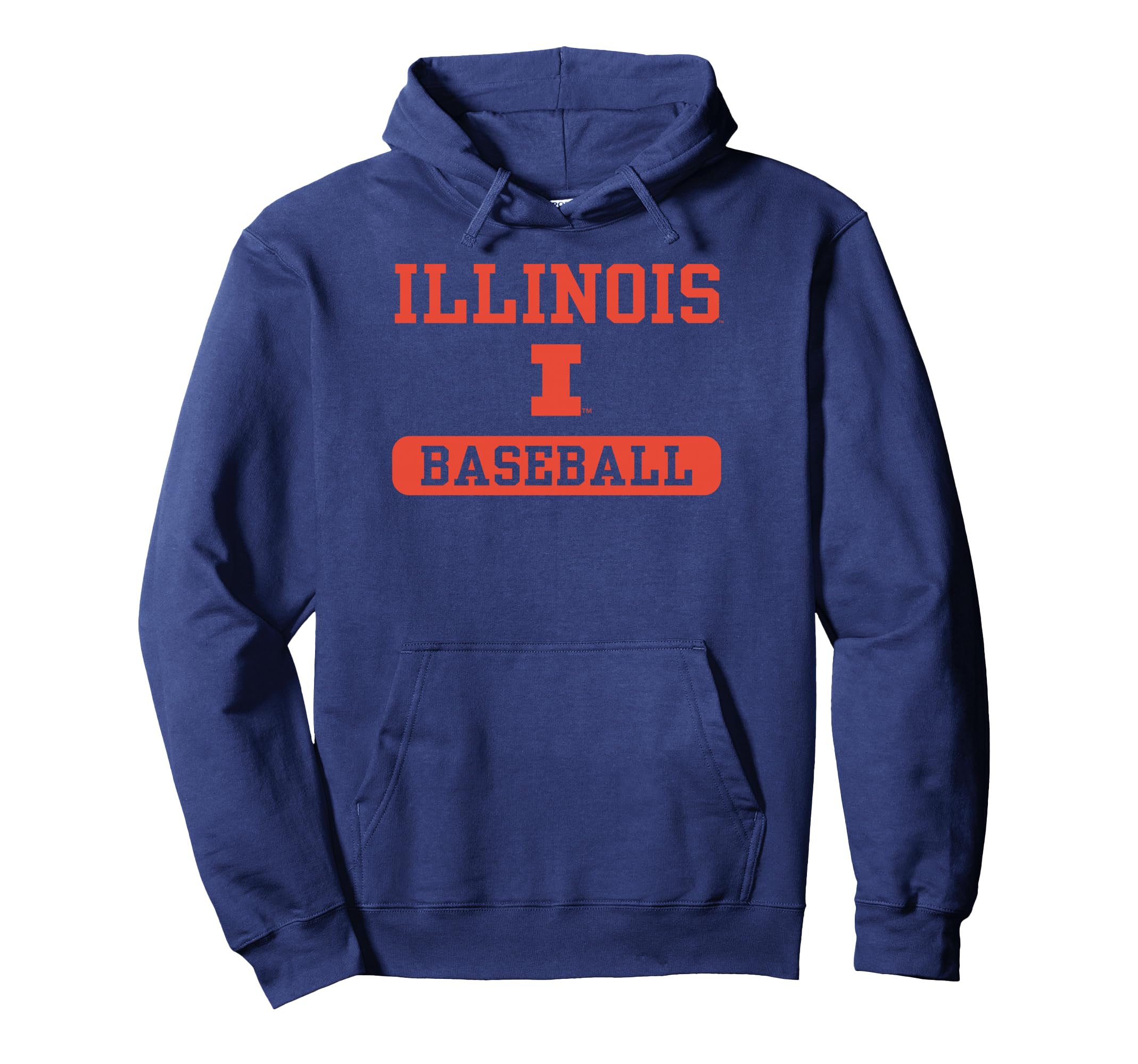 Illinois Fighting Illini Baseball Hoodie - Casual Everyday Wear for Adults - T-Shirt, Sweatshirt, Hoodie