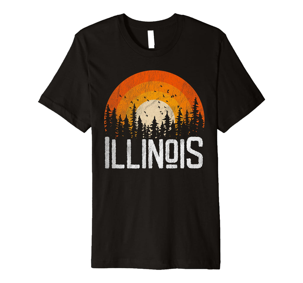 Illinois 70S 80S T-Shirt - Fun Novelty Design Unisex - T-Shirt, Sweatshirt, Hoodie