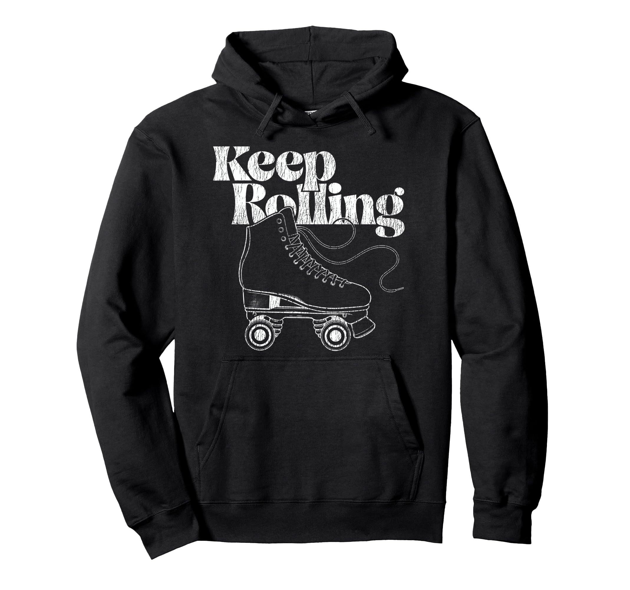 Roller Skating Skate 1970S Keep Rolling Hoodie - Graphic Print Men Women - T-Shirt, Sweatshirt, Hoodie