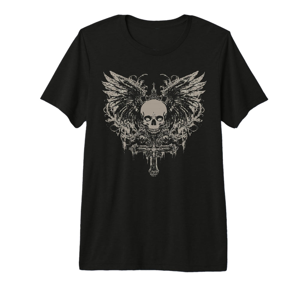 Skull Cross Y2K Goth Alt Grunge T-Shirt - Streetwear Style for Adults - T-Shirt, Sweatshirt, Hoodie