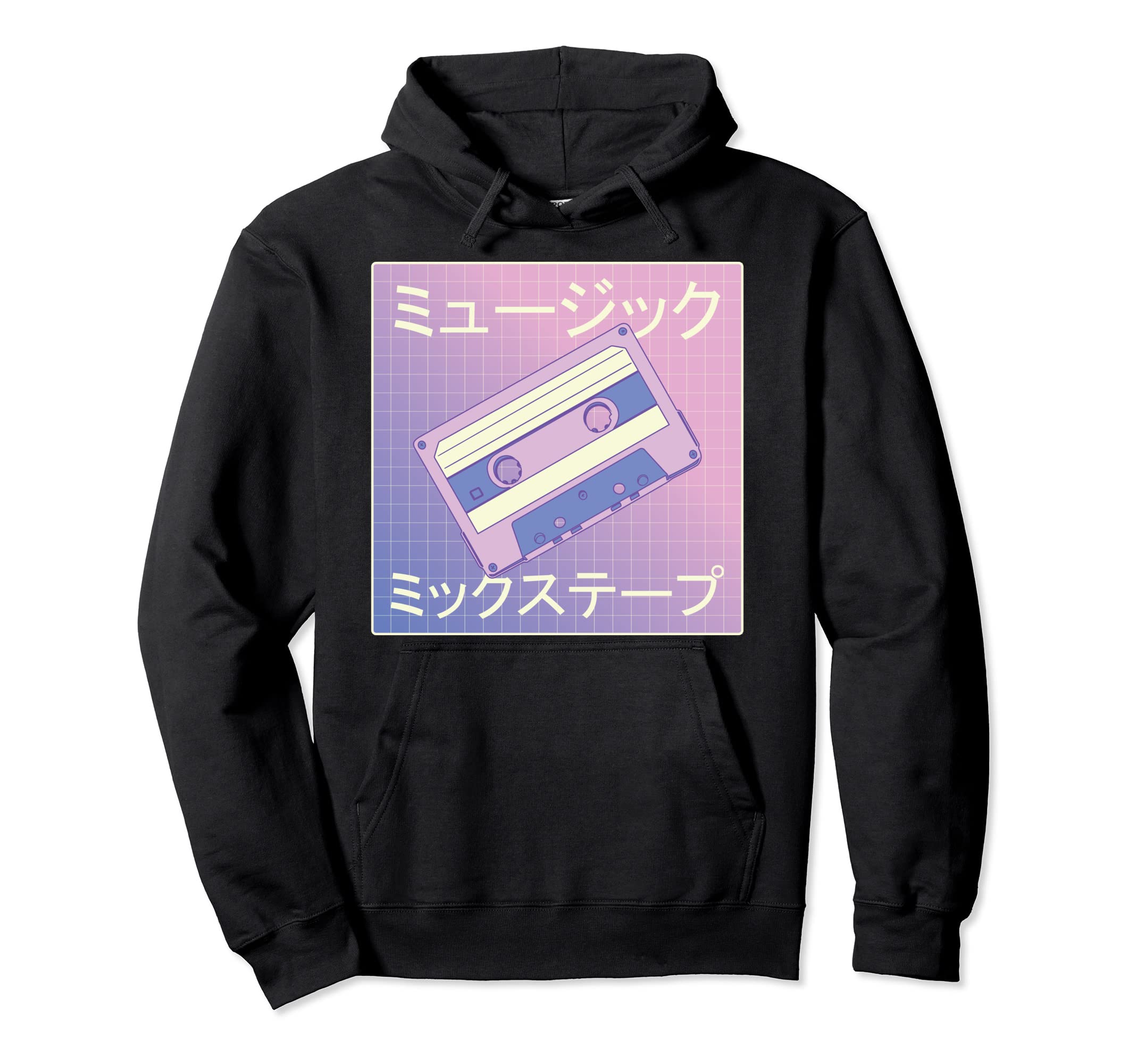 Vaporwave Mixtape Japan Music Cassette Hoodie - Novelty Apparel Men Women - T-Shirt, Sweatshirt, Hoodie
